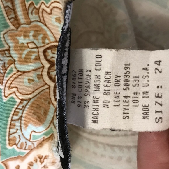 Paisley Neutrals A Line Skirt in Size 24 - Picture 7 of 7